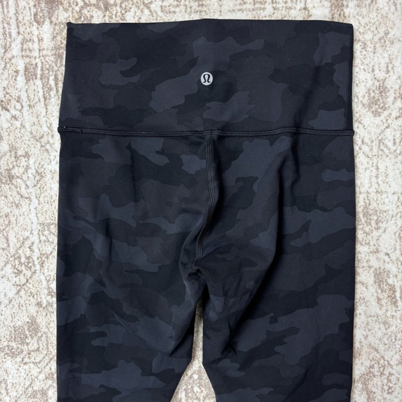 Lululemon Wunder Train High Rise Tight 25” Camo Deep Coal Multi Size 6 - Picture 3 of 7